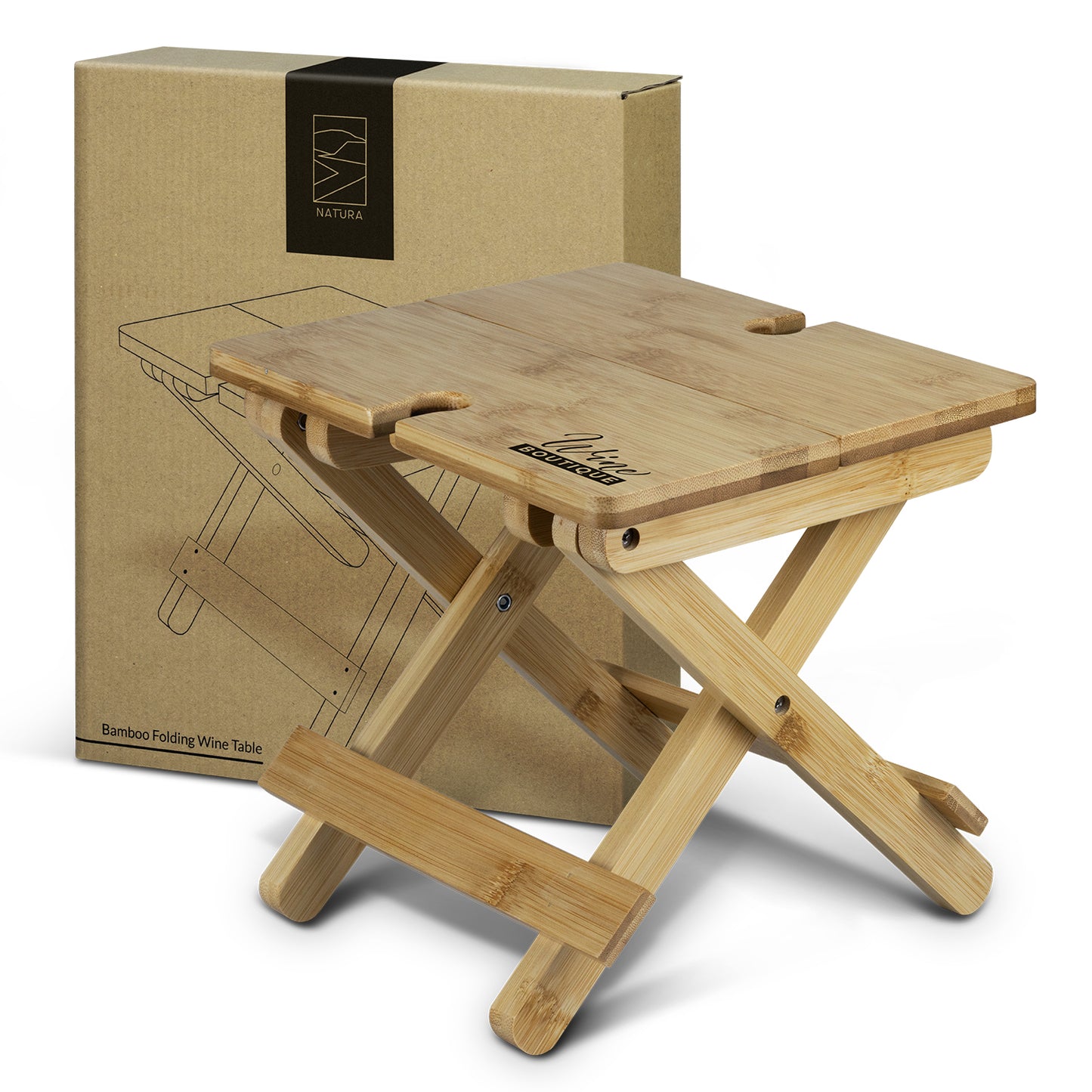 T - NATURA Bamboo Folding Wine Table