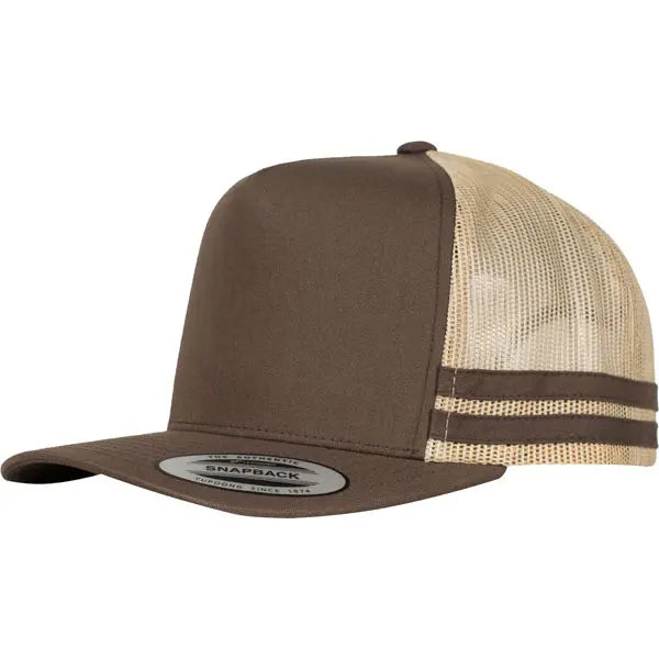 YUPOONG - 6507 High Profile Stripe Trucker Cap